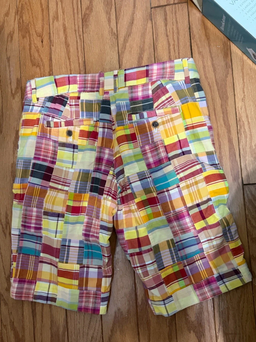 J. Crew vintage madras Cotton plaid  Shorts size 0